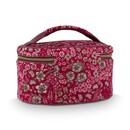 Pip Studio Pip Studio Cleo Beauty Case Quilted Daisy Dreams Red 26x16x16cm