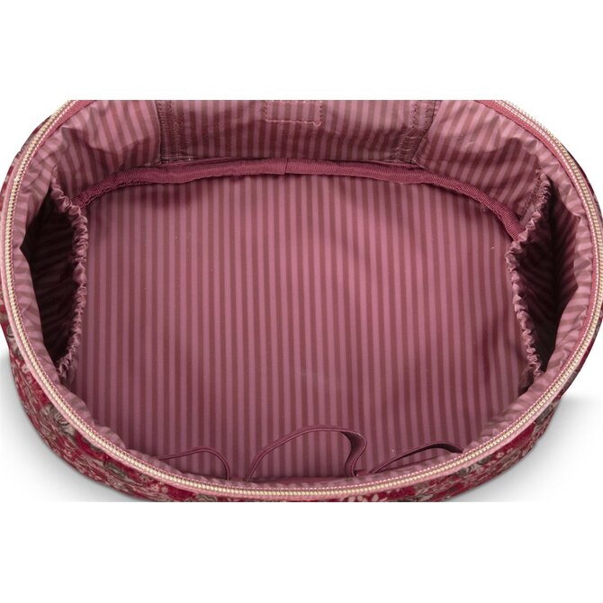 Pip Studio Cleo Beauty Case Quilted Daisy Dreams Red 26x16x16cm