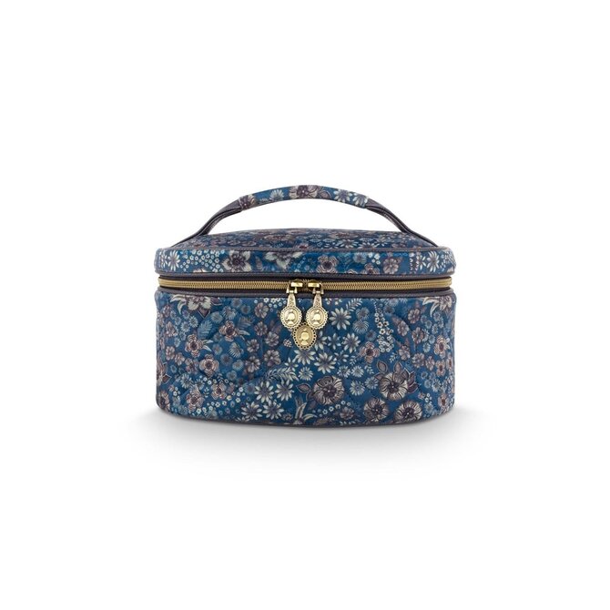Pip Studio Cleo Beauty Case Quilted Daisy Dreams Blue 26x16x16cm
