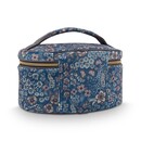 Pip Studio Pip Studio Cleo Beauty Case Quilted Daisy Dreams Blue 26x16x16cm