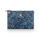 Pip Studio Pip Studio Charly Cosmetic Flat Pouch Medium Quilted Daisy Dreams Blue 24x1x15.5cm