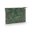 Pip Studio Pip Studio Charly Cosmetic Flat Pouch Medium Quilted Daisy Dreams Green 24x1x15.5cm