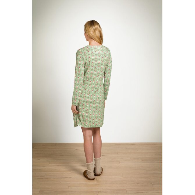 Pip Studio Desiree Long Sleeve Nightdress Jabalini Light Green XL