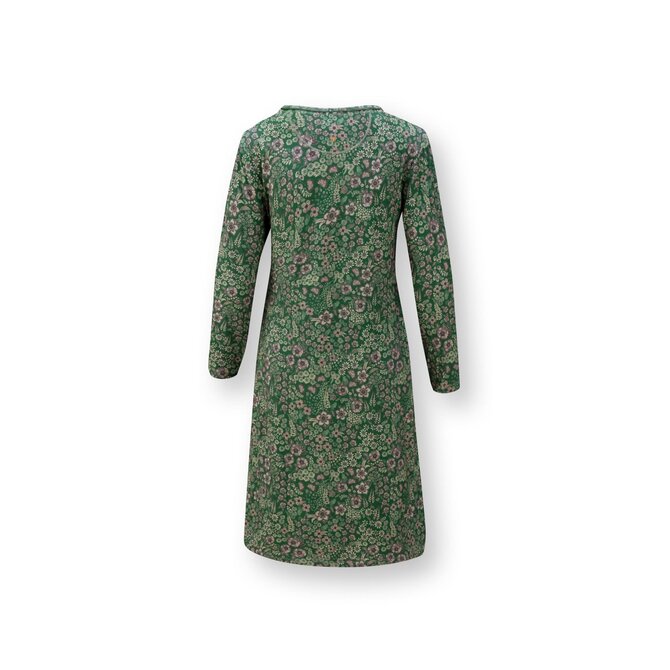 Pip Studio Danai Long Sleeve Nightdress Daisy Dreams Green XXL
