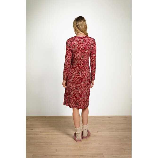 Pip Studio Danai Long Sleeve Nightdress Daisy Dreams Red S