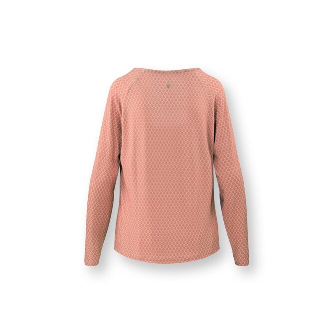 Pip Studio Tina Long Sleeve Top Thousand Leaves Pink L