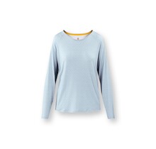 Pip Studio Tina Long Sleeve Top Thousand Leaves Light Blue XL