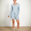 Pip Studio Pip Studio Tina Long Sleeve Top Thousand Leaves Light Blue XL