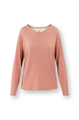 Pip Studio Tina Long Sleeve Top Thousand Leaves Pink M
