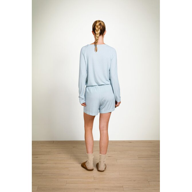 Pip Studio Tina Long Sleeve Top Thousand Leaves Light Blue M