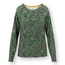 Pip Studio Pip Studio Tina Long Sleeve Top Daisy Dreams Green XXL