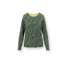 Pip Studio Tina Long Sleeve Top Daisy Dreams Green XXL