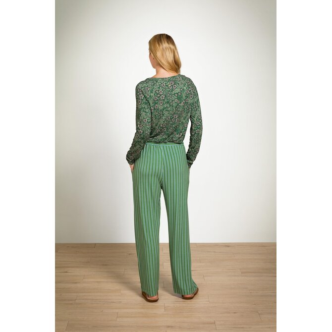 Pip Studio Tina Long Sleeve Top Daisy Dreams Green XL