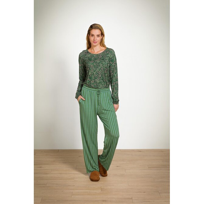 Pip Studio Tina Long Sleeve Top Daisy Dreams Green XL