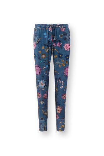 Pip Studio Pip Studio Bobien Long Trousers Coco Flower Blue M afbeelding