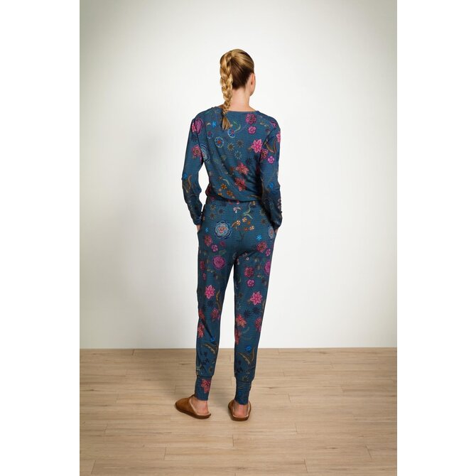 Pip Studio Bobien Long Trousers Coco Flower Blue L