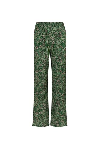 Pip Studio Pip Studio Blake Long Trousers Daisy Dreams Green XXL afbeelding