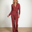 Pip Studio Pip Studio Blake Long Trousers Daisy Dreams Red XL