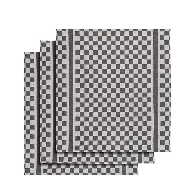 De Witte Lietaer Groom-A Theedoek 65x70 black