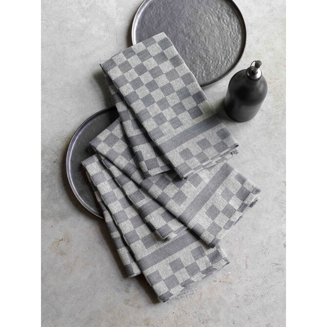 De Witte Lietaer Groom-A Theedoek 65x70 grey