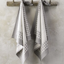 De Witte Lietaer De Witte Lietaer Pied De Poule Theedoek 66x66 grey