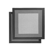 De Witte Lietaer Pied De Poule Theedoek 66x66 black