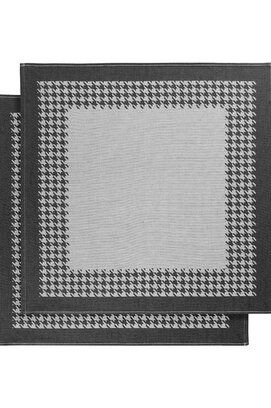 De Witte Lietaer Pied De Poule Theedoek 66x66 black