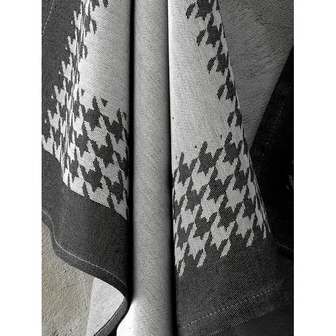 De Witte Lietaer Pied De Poule Theedoek 66x66 black