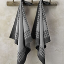 De Witte Lietaer De Witte Lietaer Pied De Poule Theedoek 66x66 black