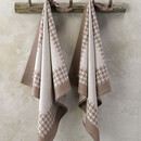 De Witte Lietaer De Witte Lietaer Pied De Poule Theedoek 66x66 champignon