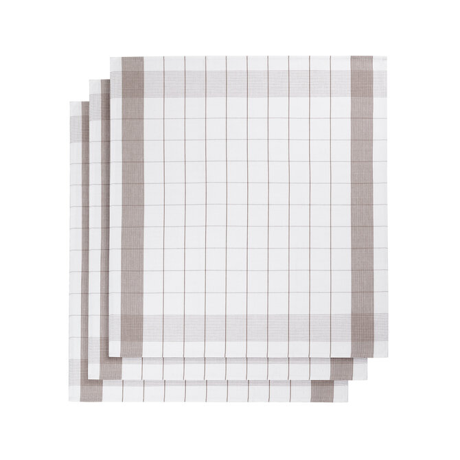 De Witte Lietaer Mixte Theedoek 68x68 white-champignon 5582