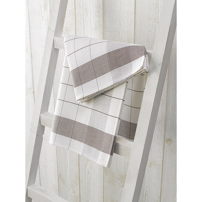 De Witte Lietaer Mixte Theedoek 68x68 white-champignon 5582