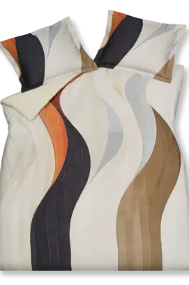 Vandyck Curva dekbedovertrek 140x200/220 Cream Tan