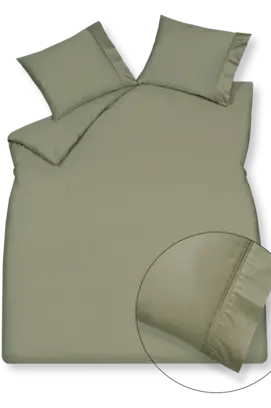 Vandyck Purity 87 Uni Satin kussensloop 60x70 Thyme