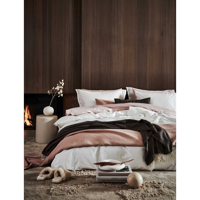 Vandyck Purity 87 Uni Satin kussensloop 60x70 Sepia Pink