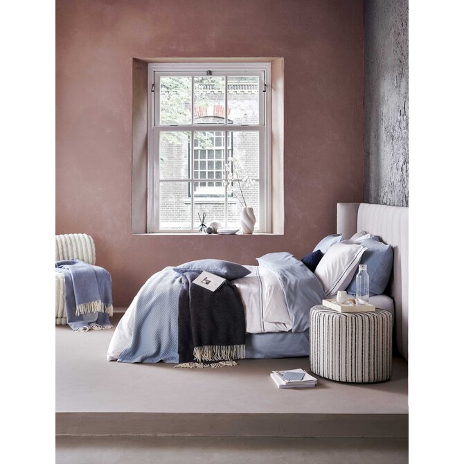 Vandyck Purity 87 Uni Satin dekbedovertrek 200x200/220 Dusty Blue