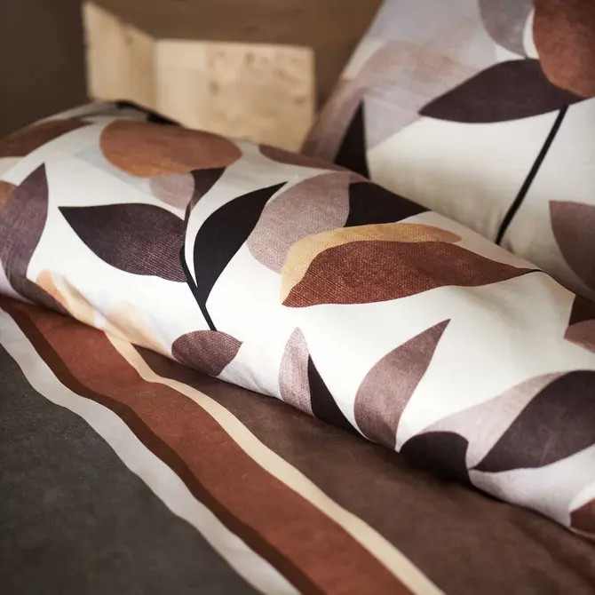 Vandyck Autumn Fern dekbedovertrek 240x200/220 Taupe