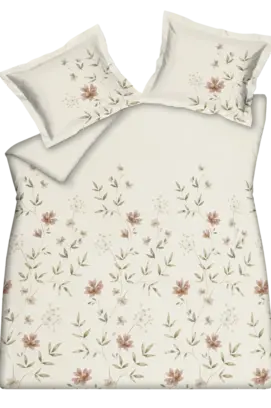 Vandyck Fleurine dekbedovertrek 200x200/220 Cream Tan