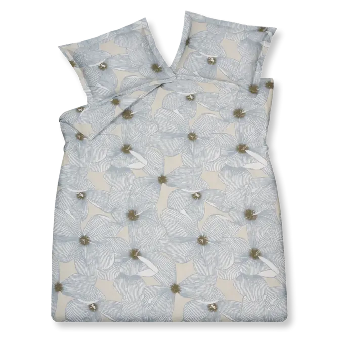 Vandyck Moonflower dekbedovertrek 140x200/220 Stone
