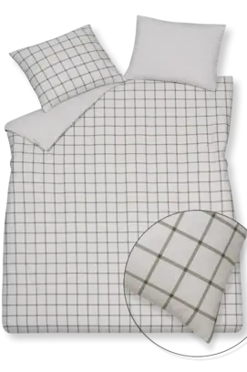 Vandyck Flanel Dundee dekbedovertrek 140x200/220 Thyme