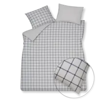 Vandyck Flanel Dundee dekbedovertrek 240x200/220 Blue Ink