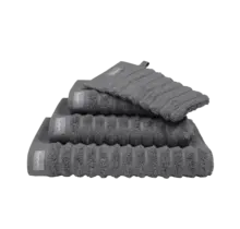Vandyck Home Towel Wave gastendoekje 40x60 Dark Grey