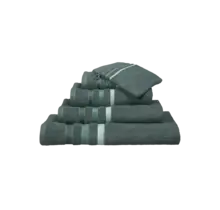 Vandyck Prestige Lines douchelaken 70x140 Forest Green