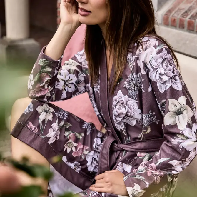 Vandyck Helena badjas Taupe XLarge Rose