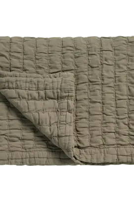 Vandyck Pure 64 G.Dyed bedsprei 260x260 Thyme