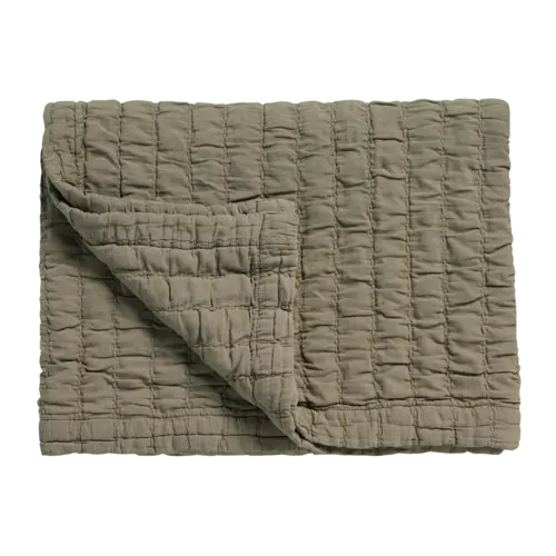 Vandyck Vandyck Pure 64 G.Dyed bedsprei 260x260 Thyme afbeelding