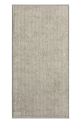Cawö Two-Tone Stripe Badlaken 80x150 graphit