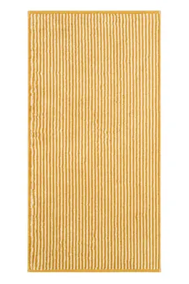 Cawö Two-Tone Stripe Handdoek 50x100 gold