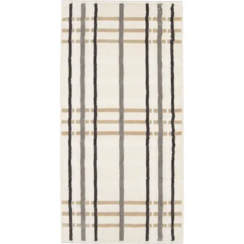 Cawö Cawö Noblesse Check Handdoek 50x100 natur afbeelding