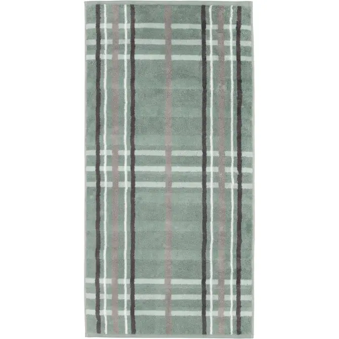 Cawö Noblesse Check Badlaken 80x150 nordic green
